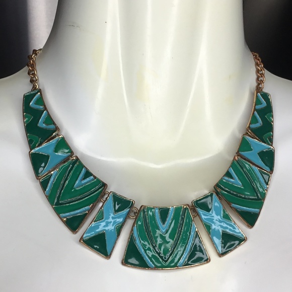 Rare vintage retro enamel jewellery - Picture 2 of 8